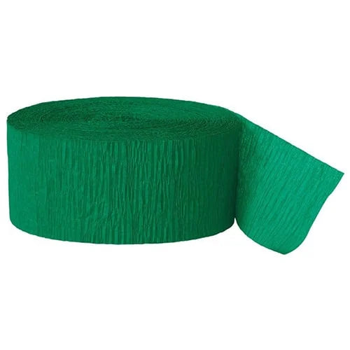 Emerald Green Crepe Streamer I Green Party Decorations I My Dream Party Shop UK