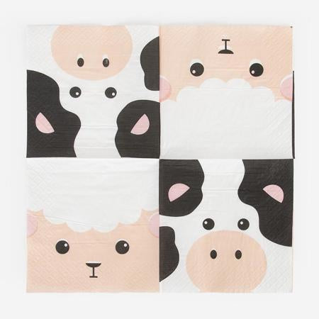 Mini Farm Animals Napkins I Farm Party Tableware I My Dream Party Shop UK