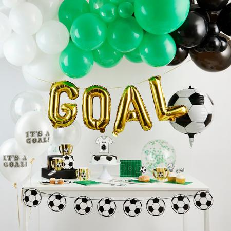 Gold Goal Balloon Bunting I Football Party Decorations I My Dream Party Shop UK