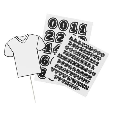 Personalisable Football Number Shirt Cake Topper I Football Party Supplies I My Dream Party Shop UK