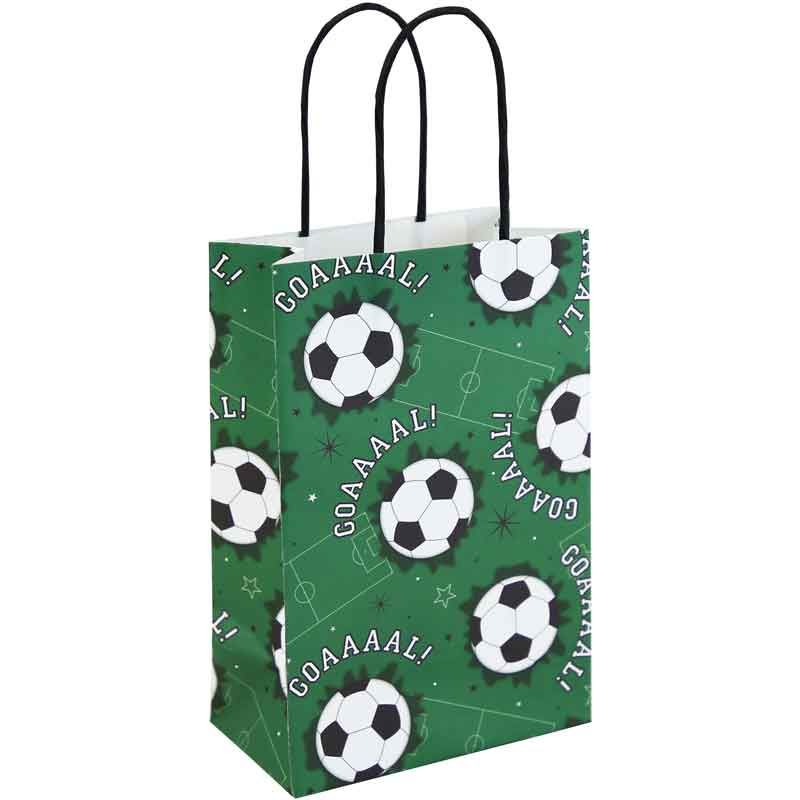 Green Paper Football Party Bags I Football Party Supplies I My Dream Party Shop UK