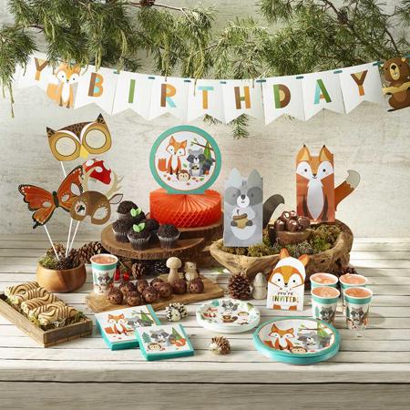 Woodland Animals Birthday Banner I Woodland Animals Party Supplies I My Dream Party Shop UK