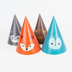 Forest Animals Party Hats I Woodland Party Supplies UK