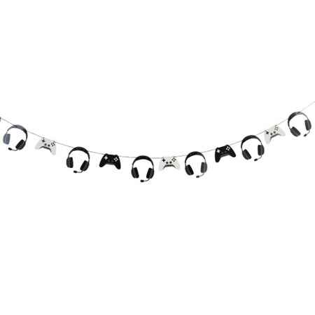 Video Gamer Party Garland I Gamer Party Supplies I My Dream Party Shop UK
