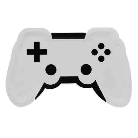 Game Controller Shaped Party Plates I Gamer Party Supplies and Balloons I My Dream Party Shop UK