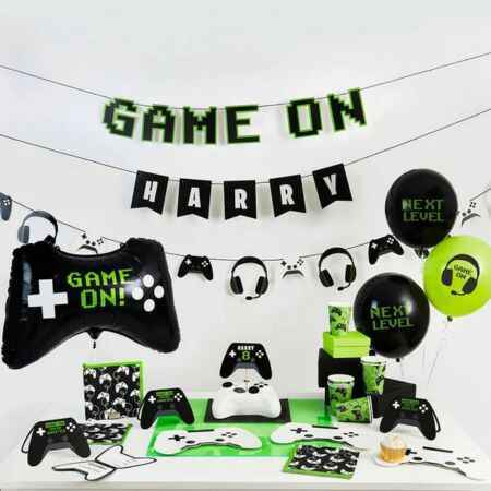 Game On Personalised Garland I Gaming Party Supplies I My Dream Party Shop UK