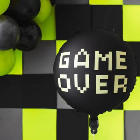 Game Over Foil Balloon I Gamer Party Supplies I My Dream Party Shop UK