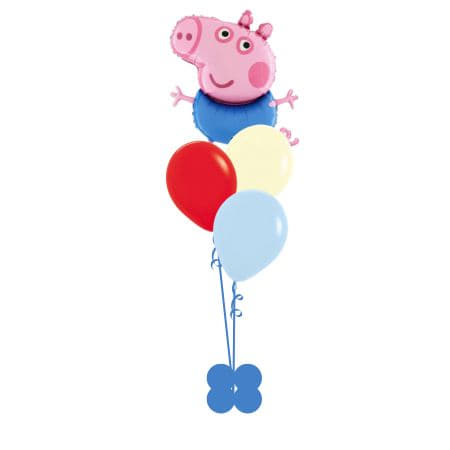 George Pig Helium Inflated Balloon Bouquet I Children's Helium Balloons Ruislip