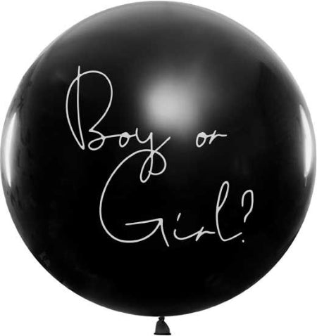 Boy or Girl Blue Confetti Gender Reveal Balloon I Gender Reveal Party Supplies I UK