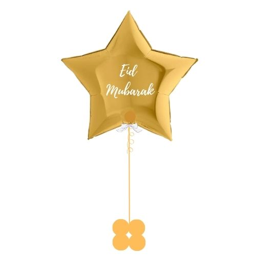 Giant Personalised Gold Star Helium Balloon I Helium Balloons Ruislip I My Dream Party Shop