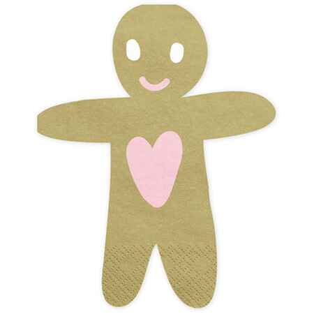 Gingerbread Friend Party Napkins I Christmas Party Tableware I My Dream Party Shop UK