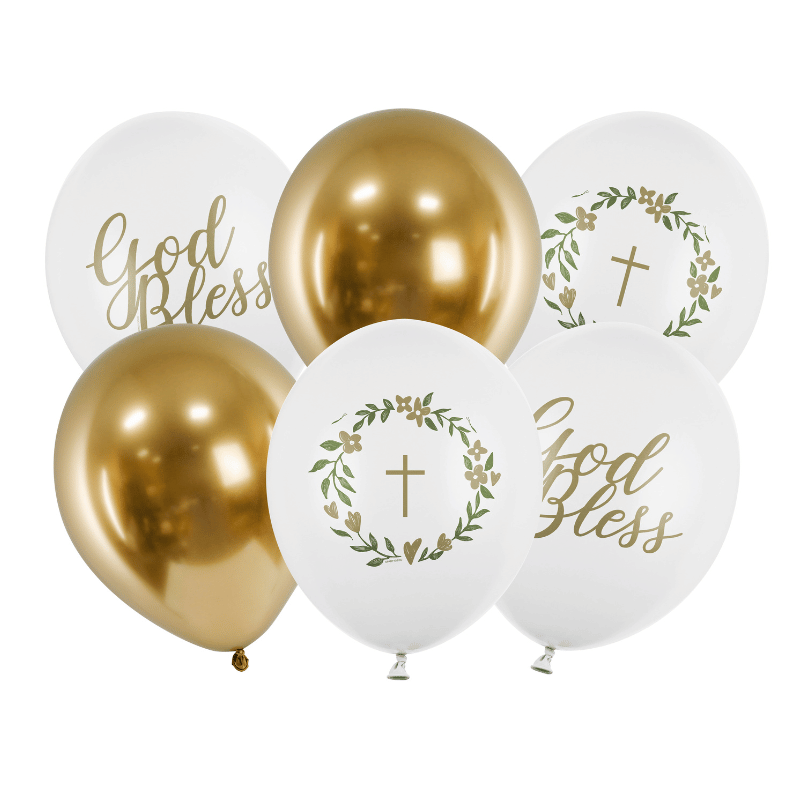 God Bless Latex Balloons (6 Pack)