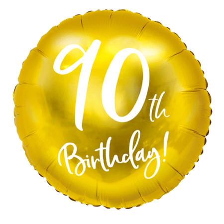 Gold 90th Birthday Balloon I 90th Birthday Party Decorations I My Dream Party Shop UK