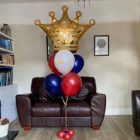 Crown Coronation Helium Bouquet I Helium Balloons Ruislip I My Dream Party Shop