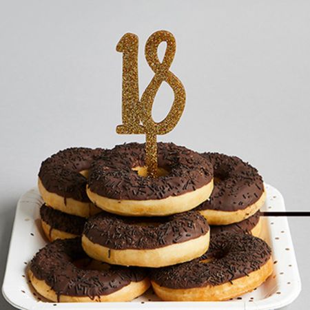 Gold Acrylic 18th Birthday Cake Topper I 18th Birthday Party Decorations I My Dream Party Shop UK