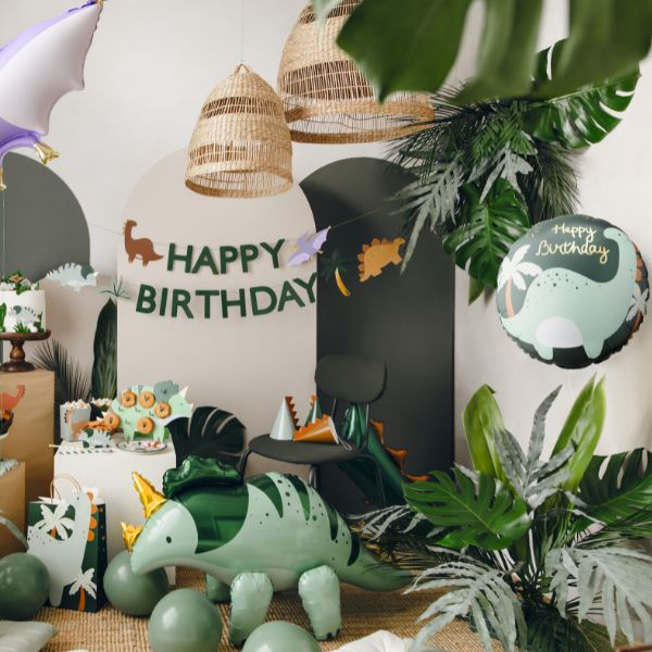 Brontosaurus Happy Birthday Foil Balloon I Dinosaur Party Balloons I My Dream Party Shop UK