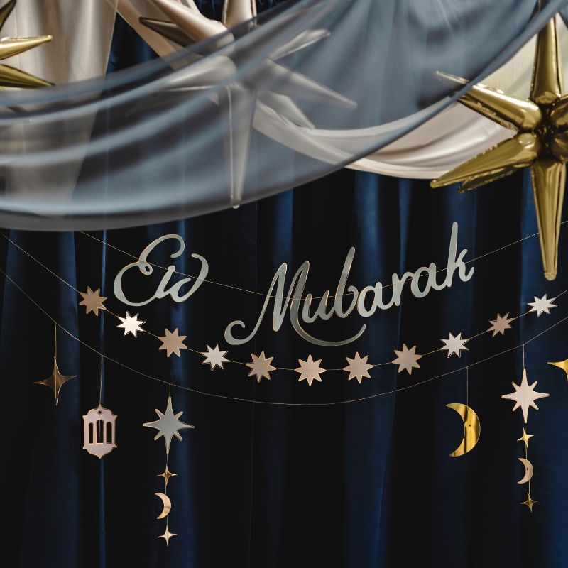 Eid Mubarak Party Garland I Eid  Decorations I My Dream Party Shop UK