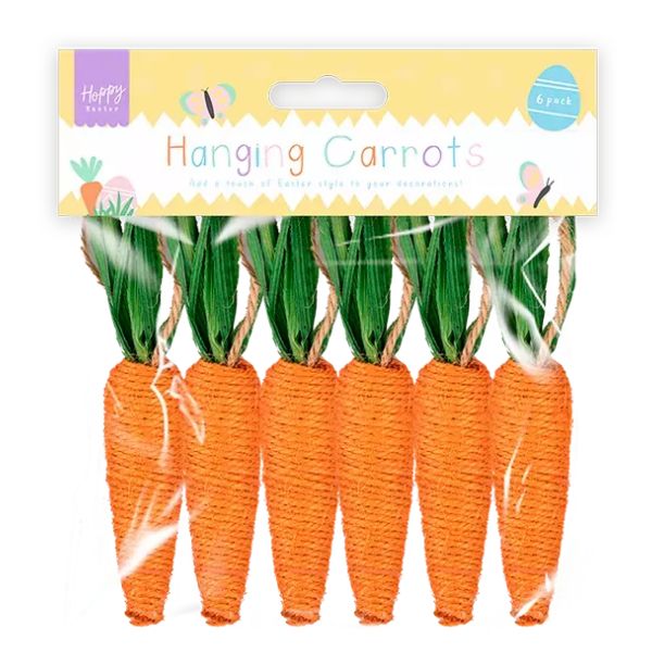 Hanging Carrot Decorations I Peter Rabbit Party Decorations I My Dream Party Shop UK