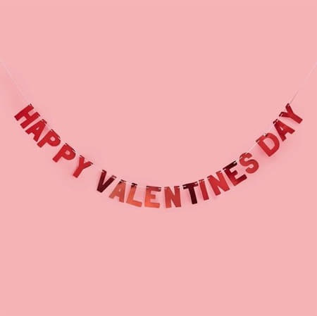 Happy Valentine's Day Banner I Valentine's Day Decorations I My Dream Party Shop UK