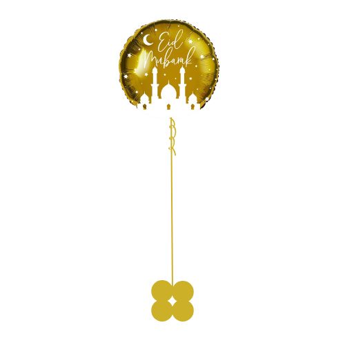 Helium Inflated Eid Mubarak Foil Balloon I Collection Ruislip I My Dream Party Shop 
