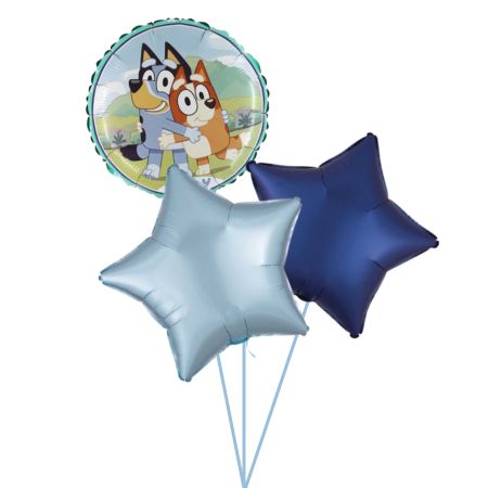 Bluey Star Trio Helium Inflated for Collection Ruislip I My Dream Party Shop