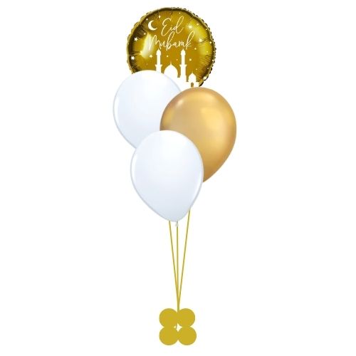 Helium Inflated Eid Mubarak Balloon Bouquet I Collection Ruislip I My Dream Party Shop 