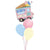 Helium Inflated Pastel Ice Cream Van Balloon Bouquet Collection Ruislip I My Dream Party Shop