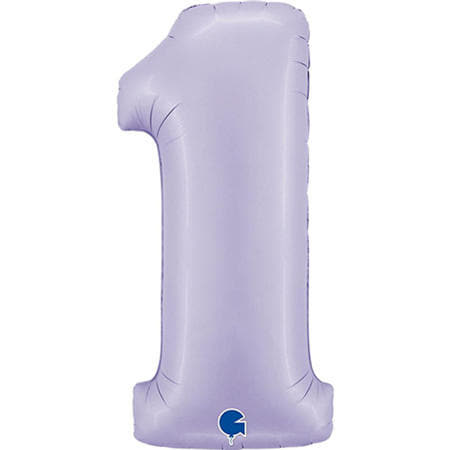 Helium Inflated Lilac Number One Balloon I My Dream Party Shop Ruislip