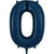Helium Inflated Navy Number Zero Foil Balloon I Foil Number Balloons I My Dream Party Shop UK