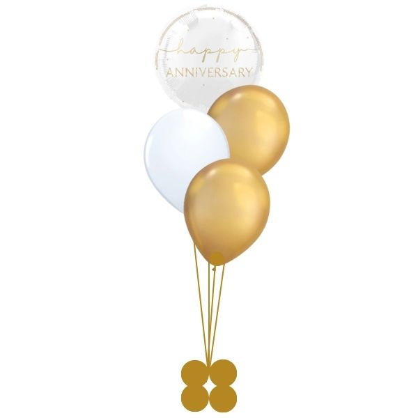 Helium Happy Anniversary and Latex Balloon Bouquet I My Dream Party Shop Ruislip