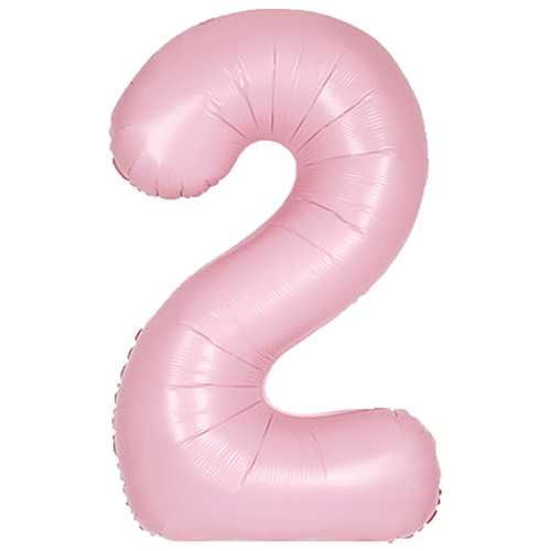 Helium Pastel Matt Number Two Balloon I Helium Number Balloons Ruislip I My Dream Party Shop
