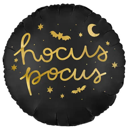 Hocus Pocus Black and Gold Balloon I Halloween Party Balloons I My Dream Party Shop UK