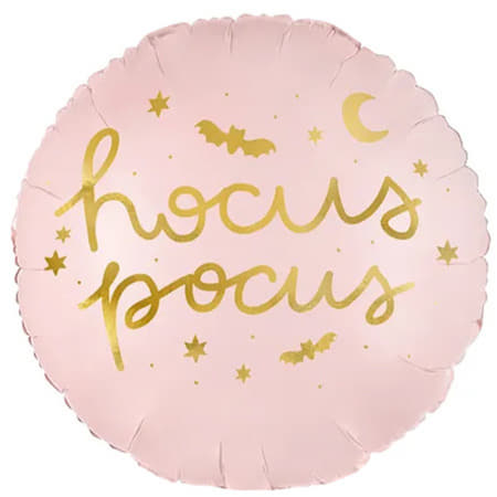 Hocus Pocus Pink and Gold Foil Balloon I Halloween Party Balloons I My Dream Party Shop UK