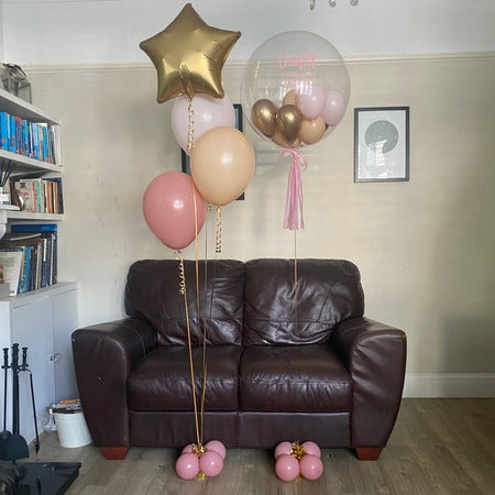 3 Latex and 1 Foil Star Helium Balloon Bouquet I My Dream Party Shop Ruislip