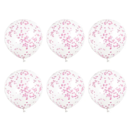 Hot Pink Confetti Balloons I Hot PInk Party Balloons I My Dream Party Shop UK