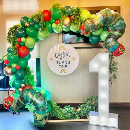 The Hungry Caterpillar Balloon Arch I Balloon Installations Ruislip I My Dream Party Shop