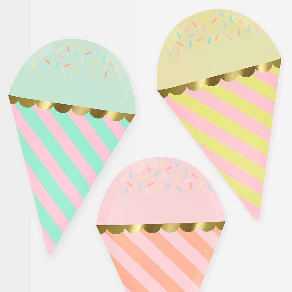 Ice Cream Party Plates Meri Meri I Ice Cream Party Decorations I My Dream Party Shop UK