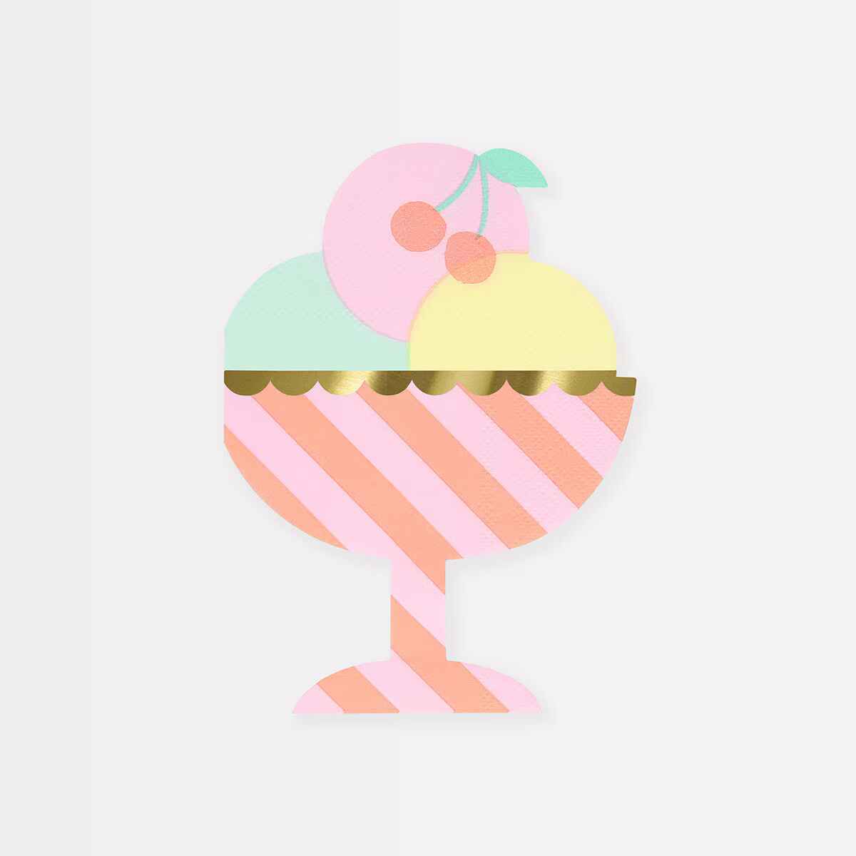 Ice Cream Sundae Napkins Meri Meri I Ice Cream Party Decorations I My Dream Party Shop UK