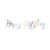 Iridescent Happy Birthday Garland I Iridescent Party Decorations I My Dream Party Shop UK