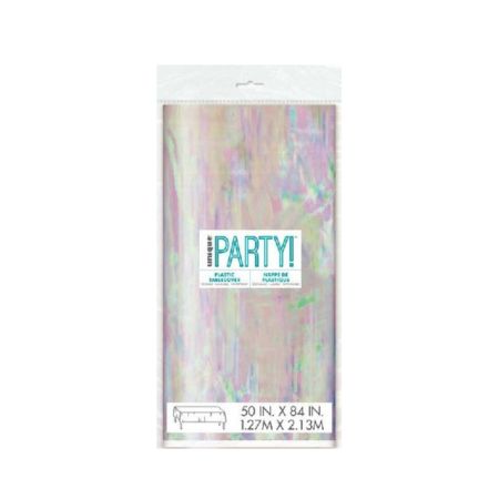 Iridescent Party Table Cover I Iridescent Party Decorations  I My Dream Party Shop UK