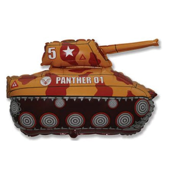 Brown Army Tank Balloon I Army Party Decorations I My Dream Party Shop UK