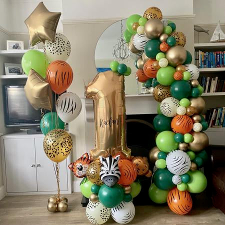 Freestanding Jungle Balloon Arch I Balloons for Collection I My Dream Party Shop Ruislip
