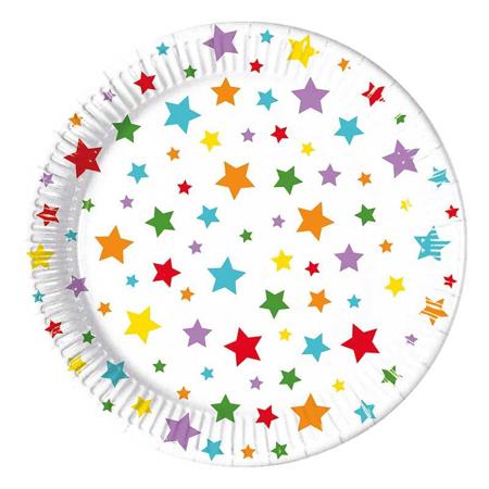 Large Rainbow Stars Plates I Rainbow Party Supplies I My Dream Party Shop UK
