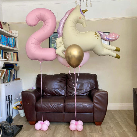 Helium Inflated Leaping Unicorn Balloon Bouquet Collection Ruisilp I My Dream Party Shop 