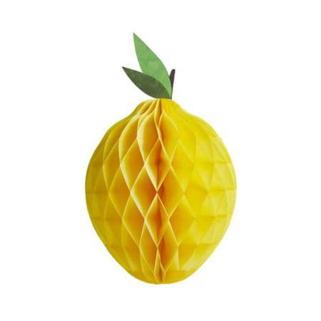 Lemon Shaped Honeycomb Decorations I Lemon Party Decorations I My Dream Party Shop UK