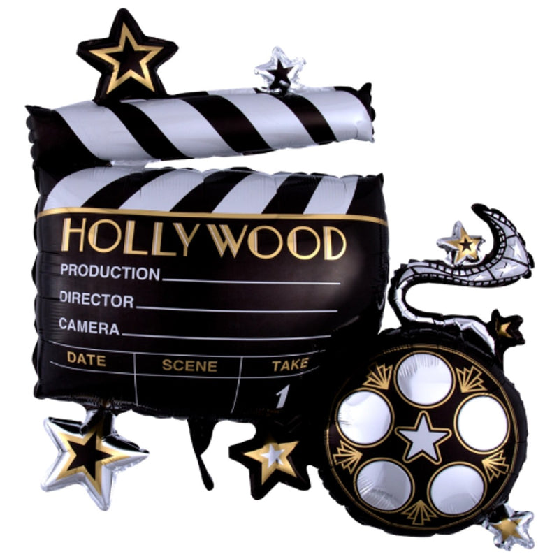 Lights Camera Action Foil Balloon I Hollywood Party Supplies I My Dream Party Shop UK