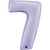 Giant Lilac Number Seven Balloon 40 Inches I Foil Number Balloons I My Dream Party Shop UK