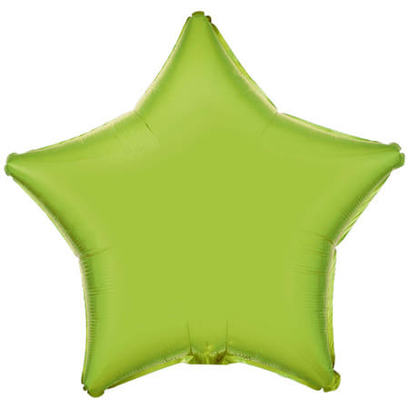 Metallic Lime Green Star Balloon I Modern Green Party Supplies I My Dream Party Shop UK