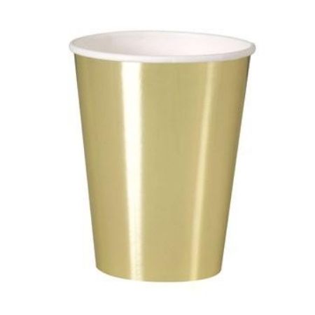 Matt Gold Cups I Gold Party Tableware I My Dream Party Shop UK