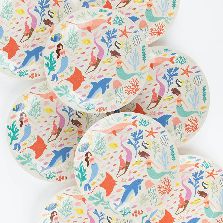 Mermaid Party Plates I Mermaid Party Decorations I My Dream Party Shop UK